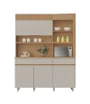 Mueble Modular 3 Cuerpos REALEZA Marron/Gris