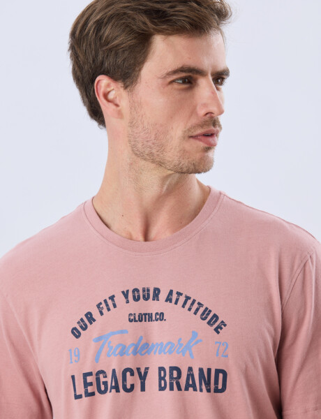 REMERA ESTAMPADA DE ALGODÓN Rosa