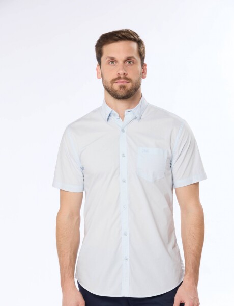 CAMISA LISA Celeste