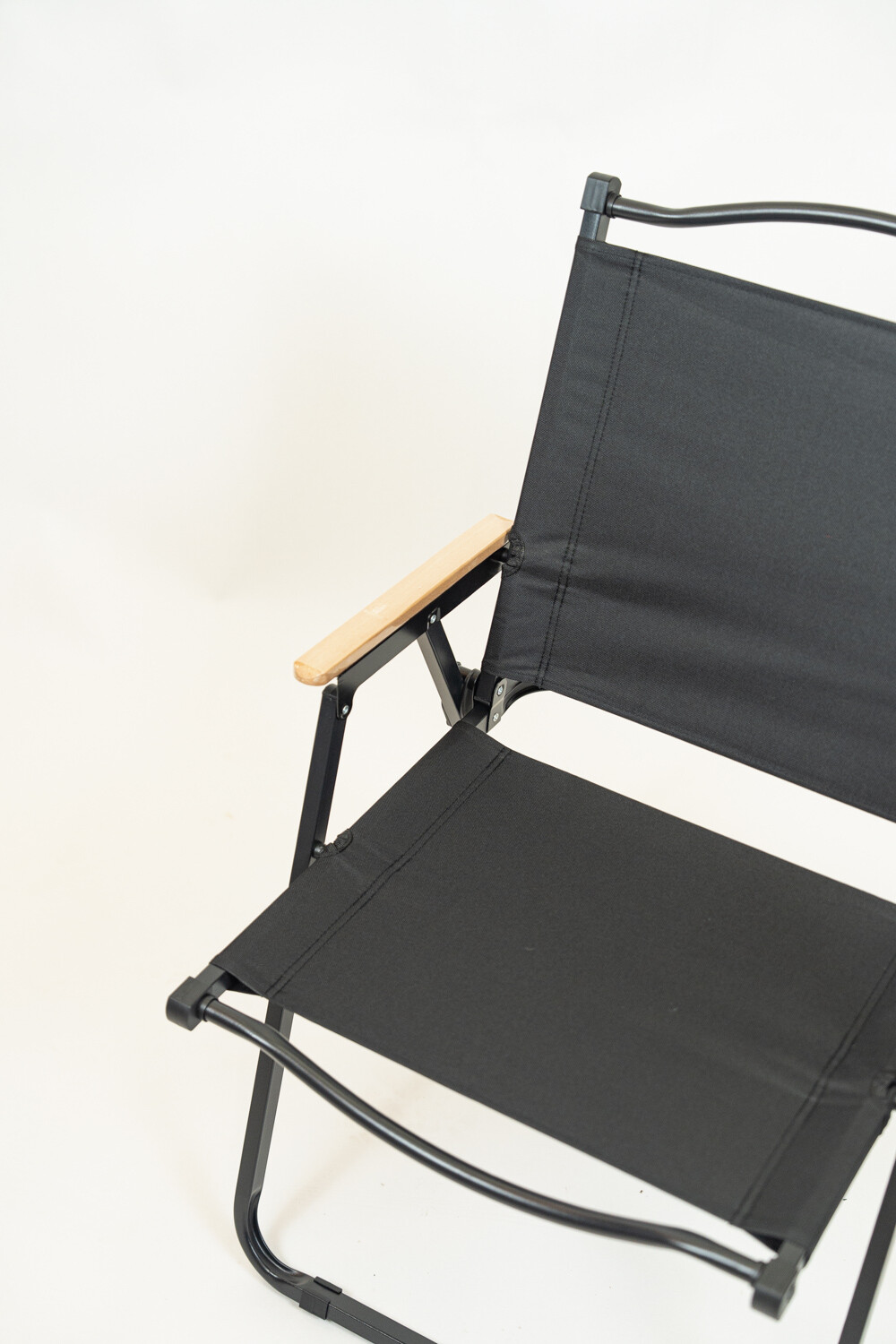 Silla Playa Plegable Alta Negro