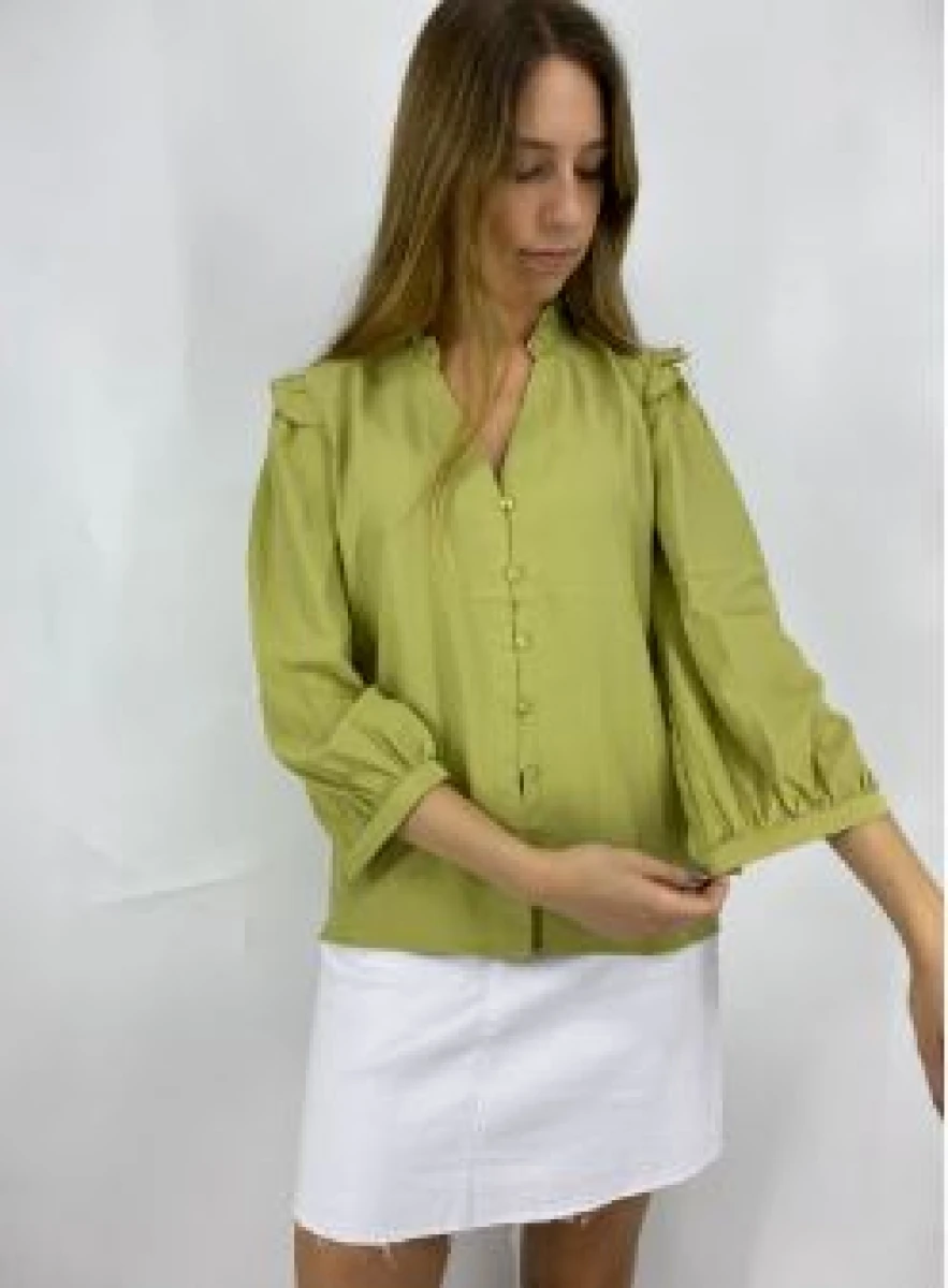 CAMISA WANNA TULIPAN - VERDE 