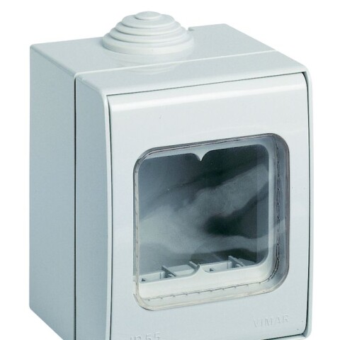 CAJA EXT. PLASTICA 2 MODULO C/MEMBRANA VIMAR LINEA CLASICA CAJA EXT. PLASTICA 2 MODULO C/MEMBRANA VIMAR LINEA CLASICA