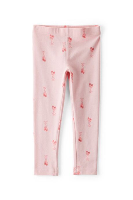 Calza de algodón, rosada, diseño bailarina Calza de algodón, rosada, diseño bailarina