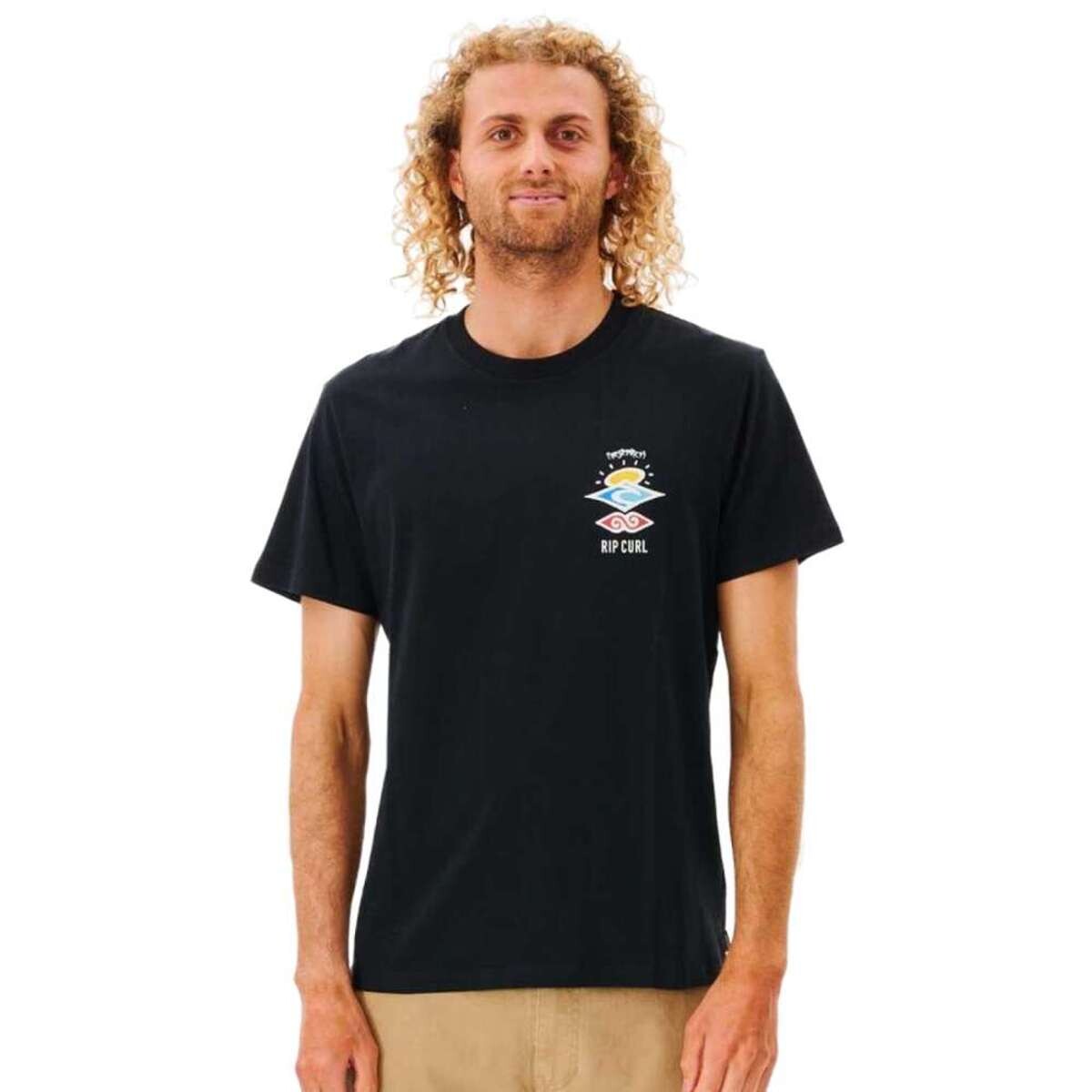 Remera Rip Curl Search Icon - Negro 