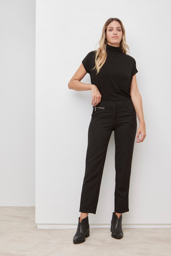 Pantalon Zip NEGRO