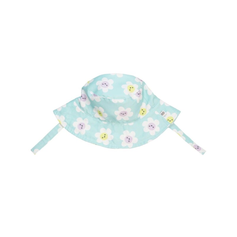 Gorro de playa con filtro UPF50+ Margaritas