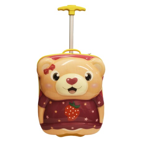 Valija Infantil Rígida Mochila Maleta Pequeña Escuela Viaje Rojo