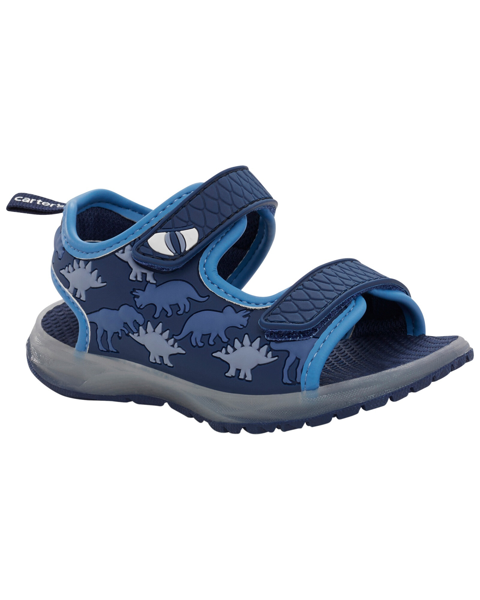 Sandalias con velcro y luces, diseño dinosaurios Sandalias con velcro y luces, diseño dinosaurios