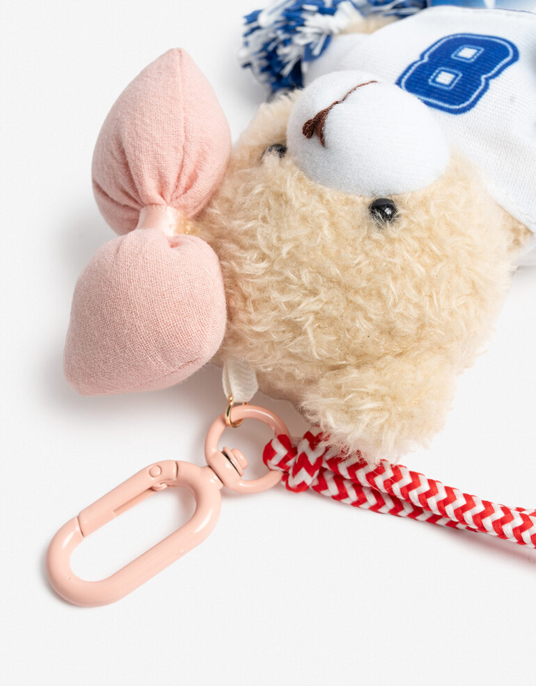 Rega Varios Llavero Y Bag Charm Oso Peluche - Combinacion Tricolor