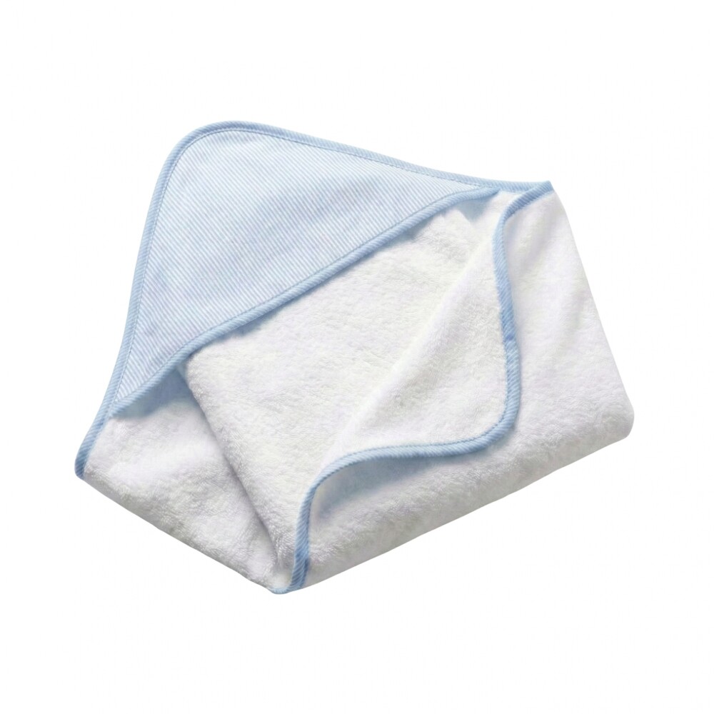 Toalla 80x80cm con Capucha - Clasic Pilar Celeste