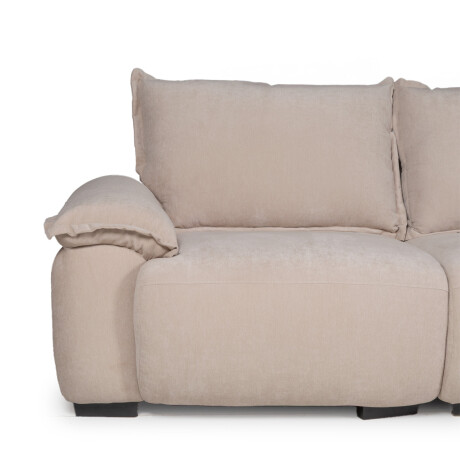 Rinconera Santorini - Tela Microfibra - Chaise derecho 12072 (Beige)