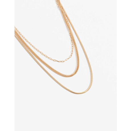 Collar Multicadenas Dorado