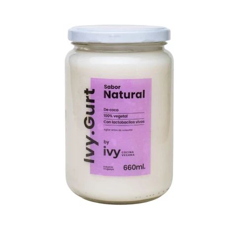 Yogurt Natural Vegano Ivy 600ml Yogurt Ivy Natural 660ml