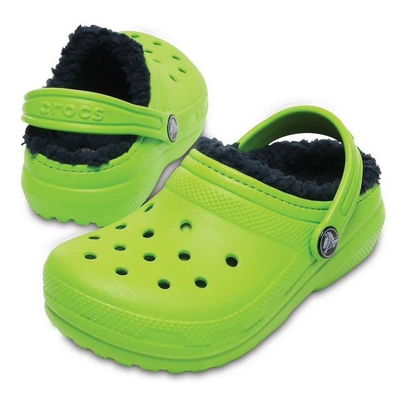 Crocs Classic Lined Pantuflas Verde