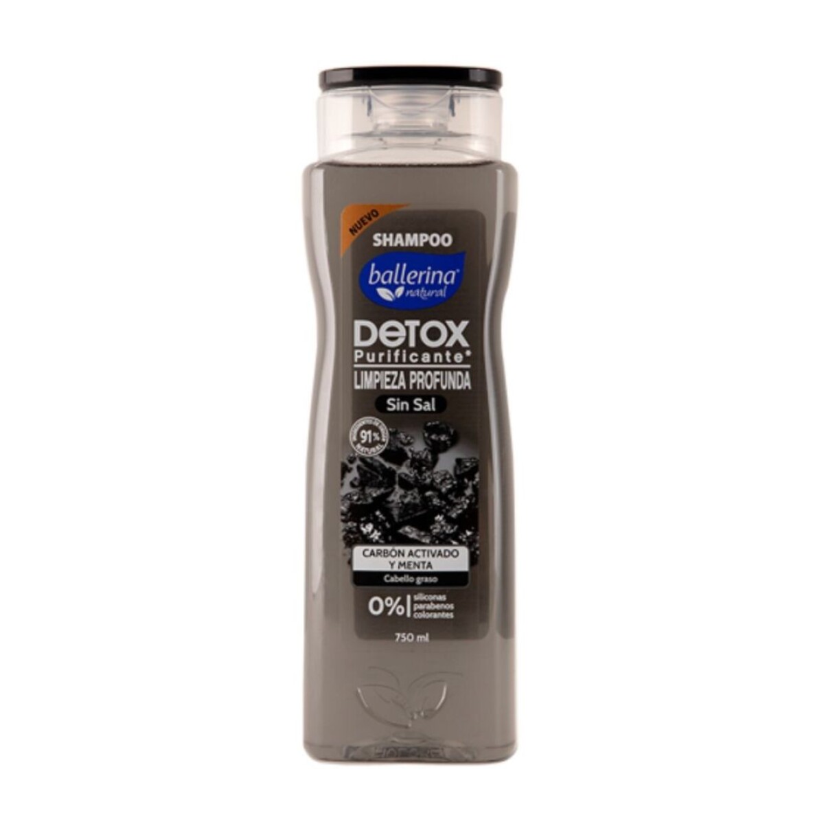 Shampoo Ballerina Sin Sal 750ml - Detox Purificante 