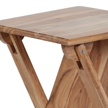 MESA AUXILIAR MADERA MARRON PLEGABLE CASTAÑO