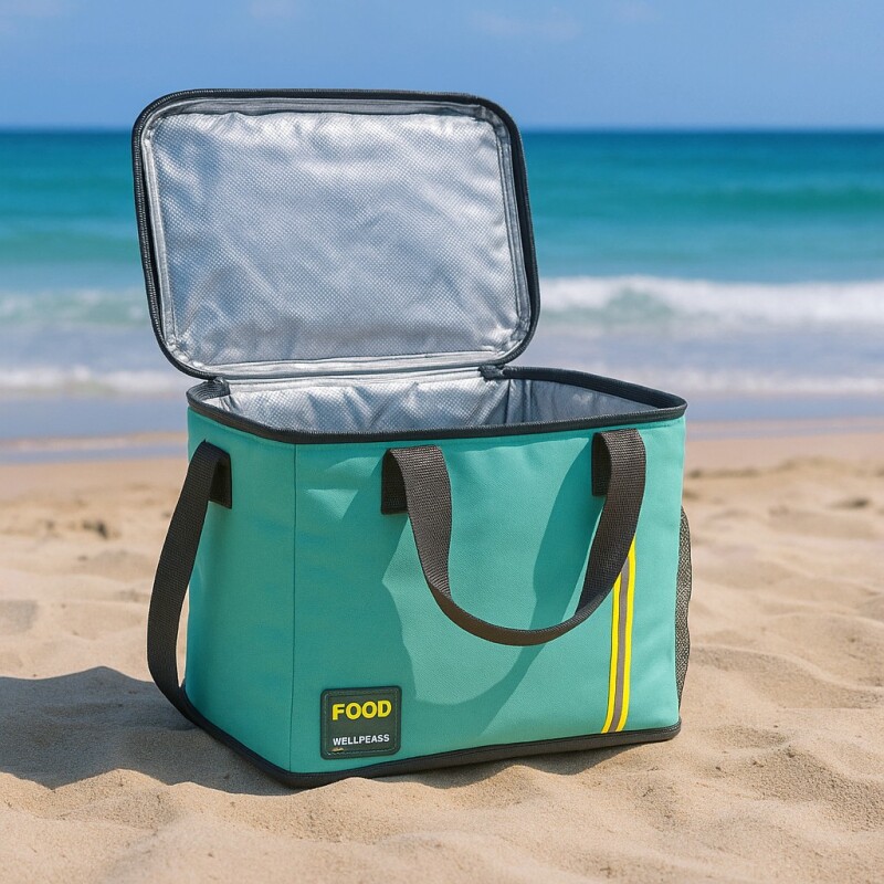 Bolso Conservador Térmico Impermeable 40×25×30 – Mantiene Frío/Calor Turquesa