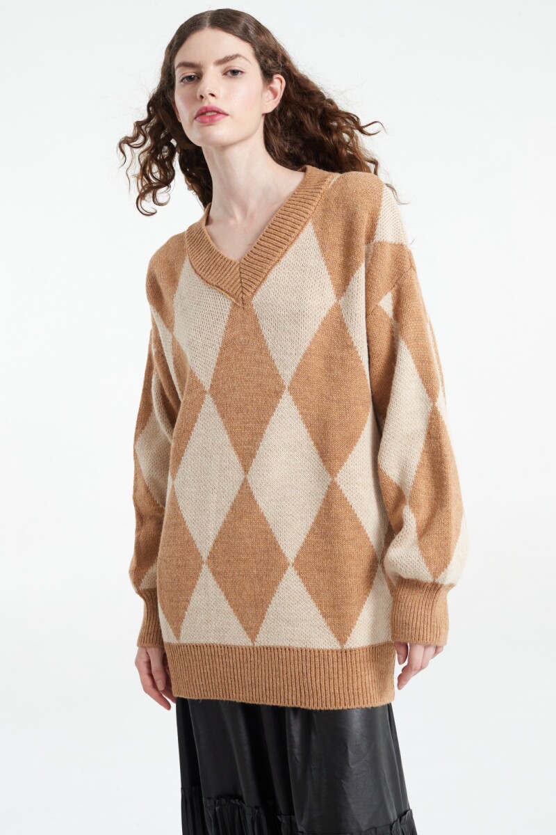 SWEATER TEJIDO Camel