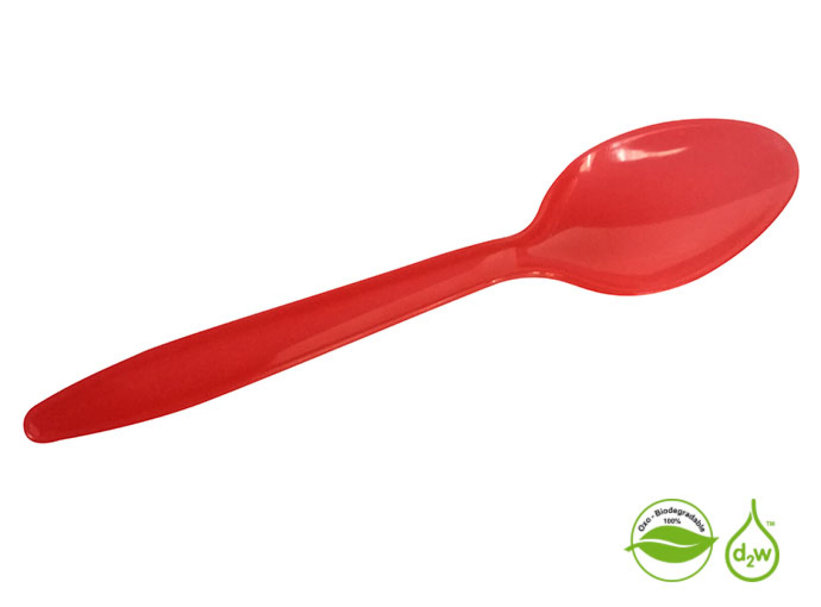 Cuchara Biodegradable x10 Unidades - Rojo 
