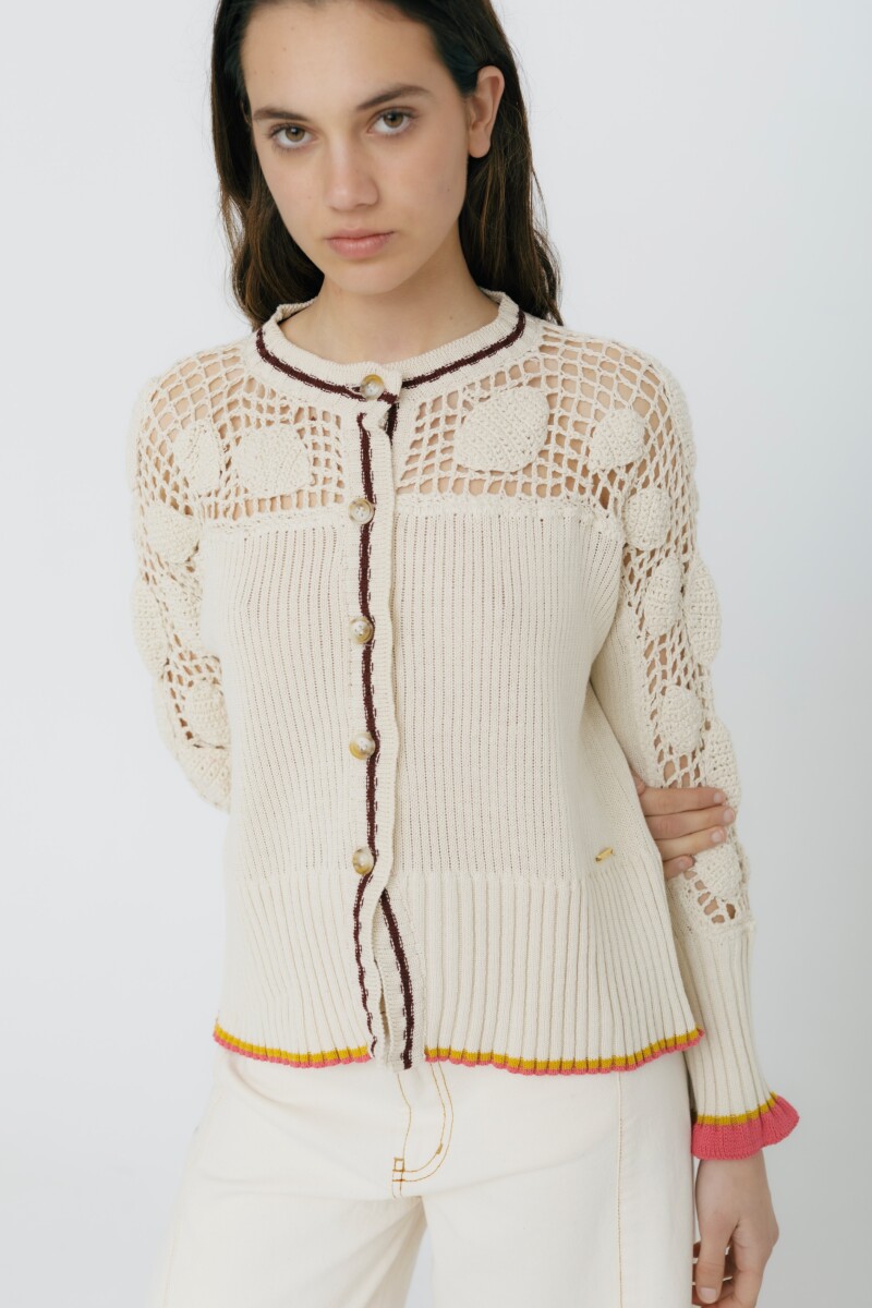 CARDIGAN CUTE COTTON Crudo