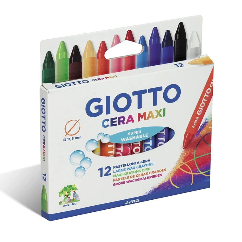 Crayolas Cera Maxi Giotto x 12 colores Crayolas Cera Maxi Giotto x 12 colores