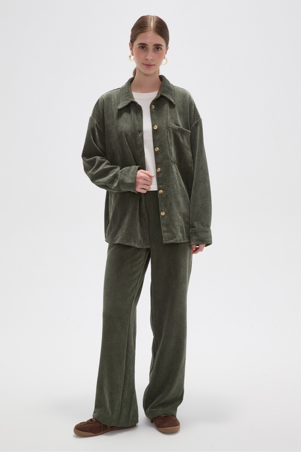 Camisa Ligu Verde Oliva