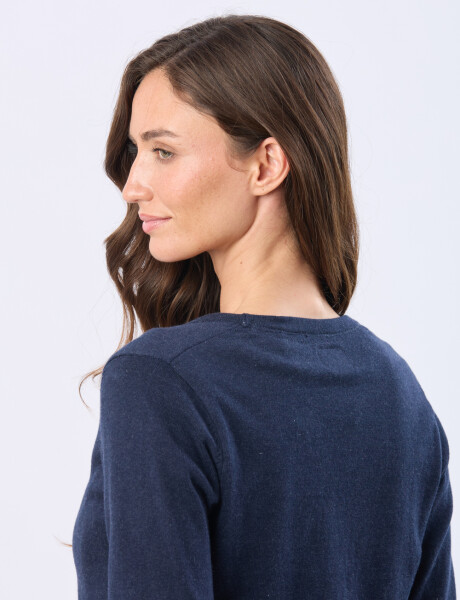 CARDIGAN LISO Marino
