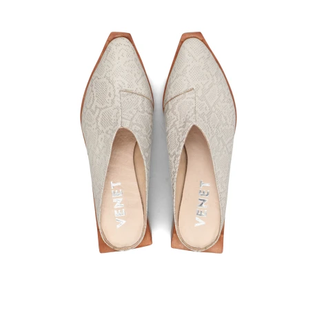 ZUECO VENET - CUERO SPEZIA BEIGE