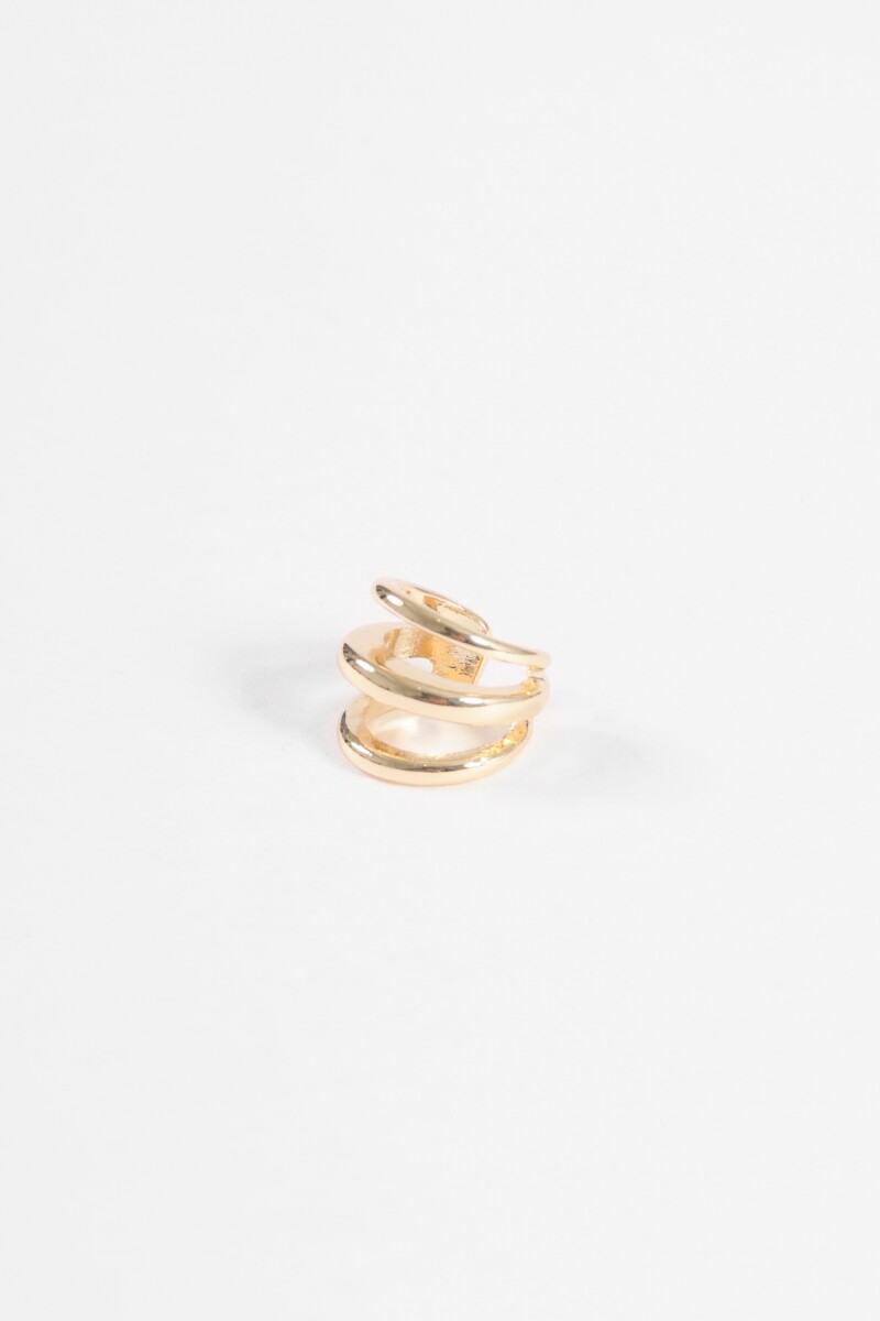 Earcuff triple dorado