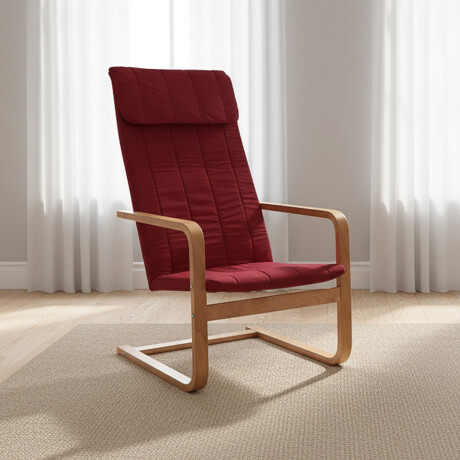 SILLÓN TELA ROJO FLEX BORDEAUX