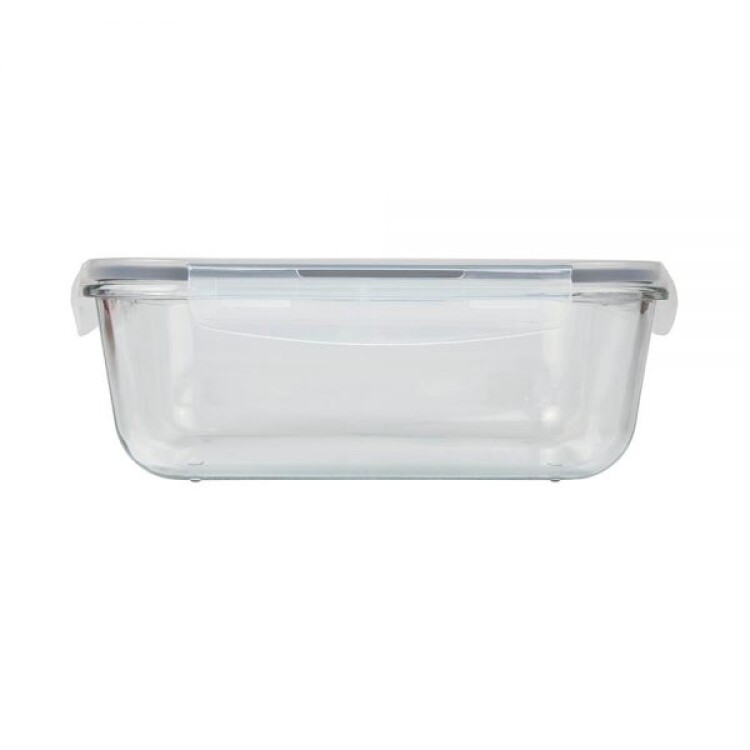 VIANDA VIDRIO RECTANGULAR 1 LITRO MOR Sin color
