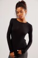 LONG NIGHTS LAYERING TOP Negro
