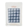 Sábana bajera de muselina 100% algodón Navy Gingham