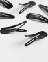 Hebillas Tic Tac Set por 12 Set De Hebillas Tic Tac - Negro