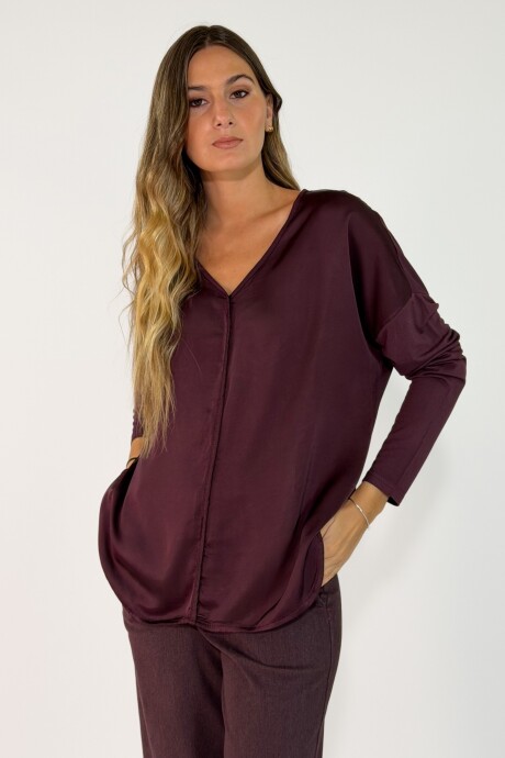 BLUSA MONTANA Bordo