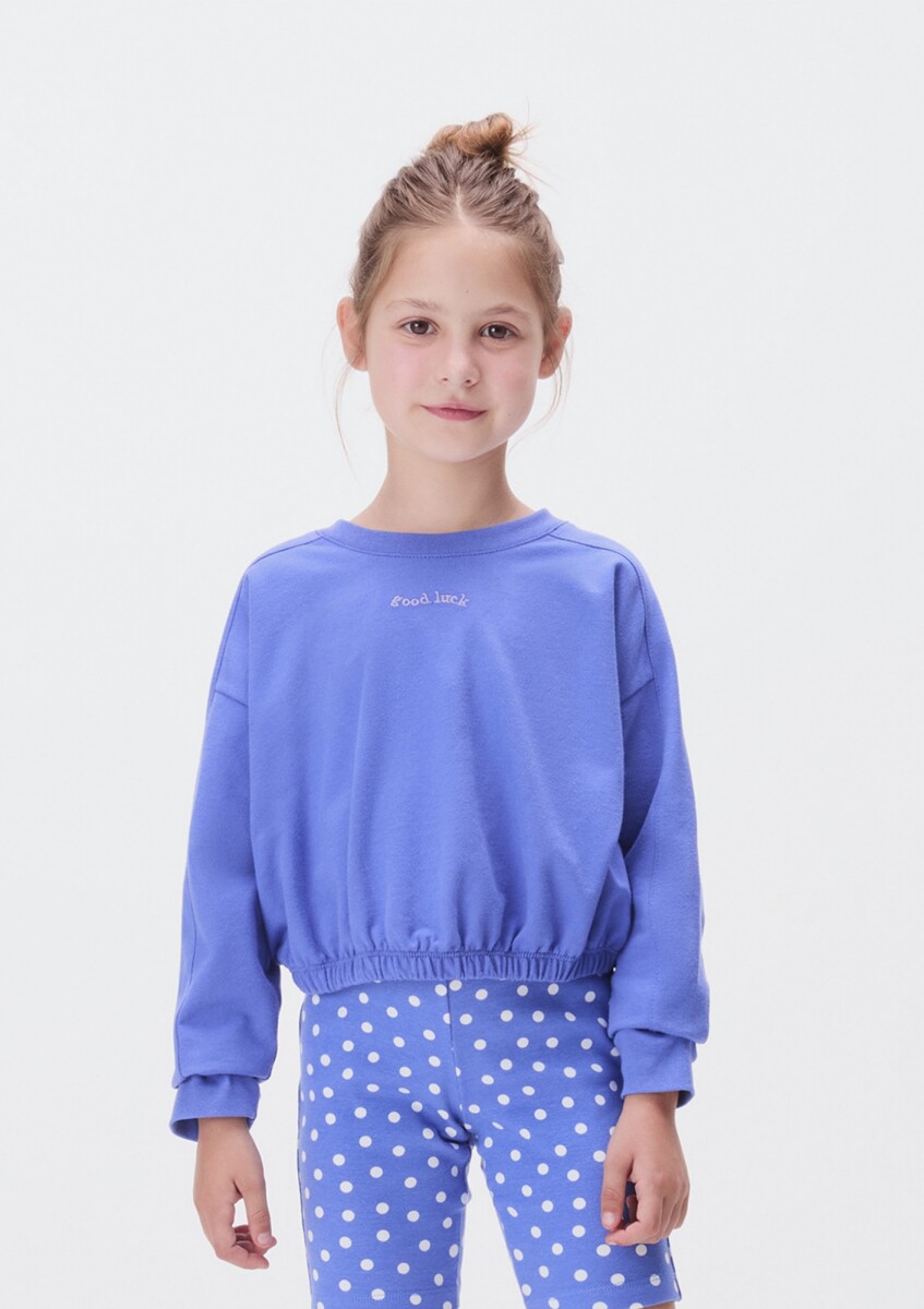 BUZO INFANTIL CON PUÑOS - AZUL 