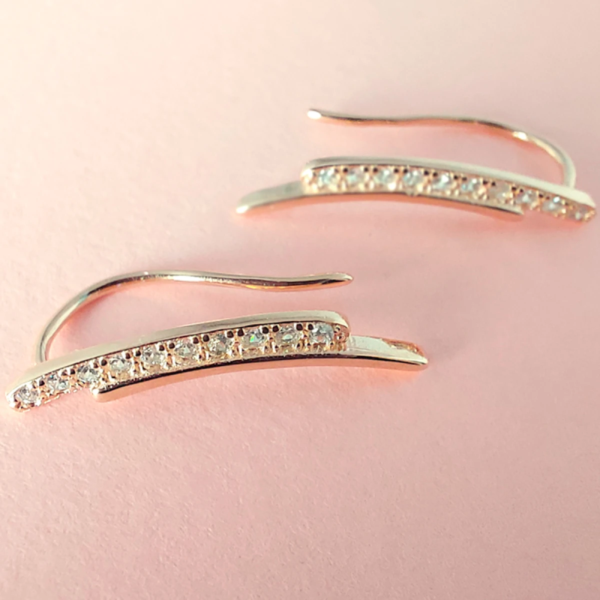 Caravana MAIA en Plata 925 - con baño oro rosa 14k. 