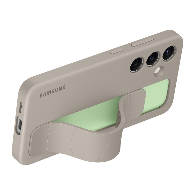 Funda Samsung Standing Grip Case con Correa y Soporte para Galaxy S24 Beige