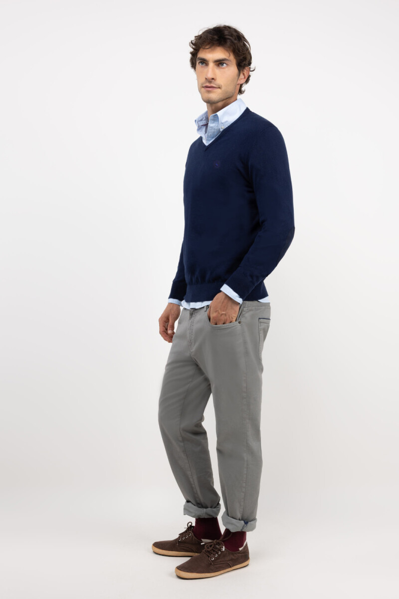 Jersey Cuello Pico Marino