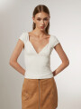 Tops Pawire Marfil / Off White