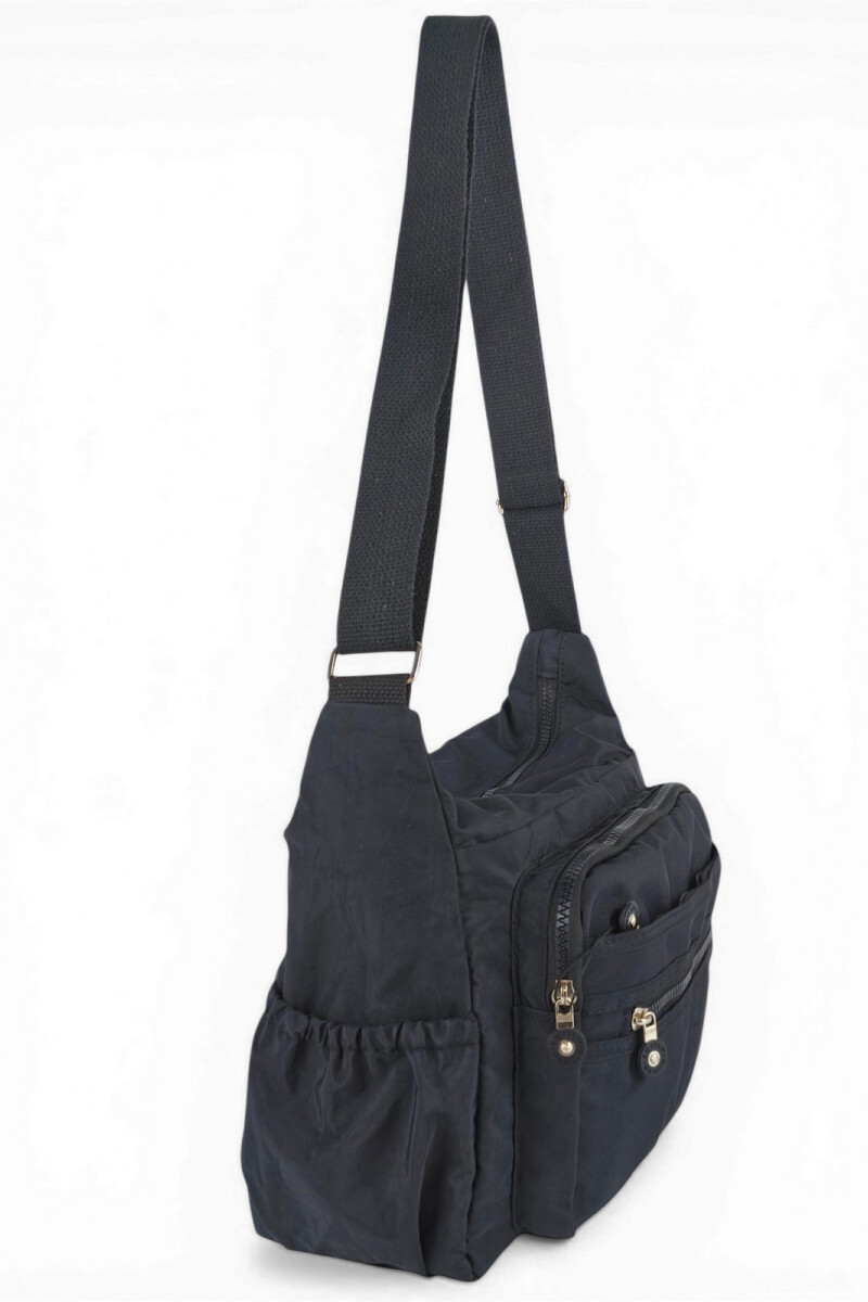 Morral con bolsillos Negro