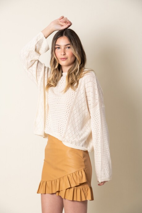 FALDA SLASH CAMEL