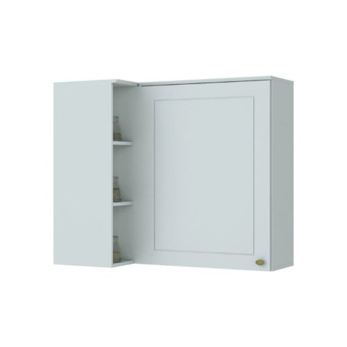 Aéreo Esquinero Americana 94 cm MDF Blanco 