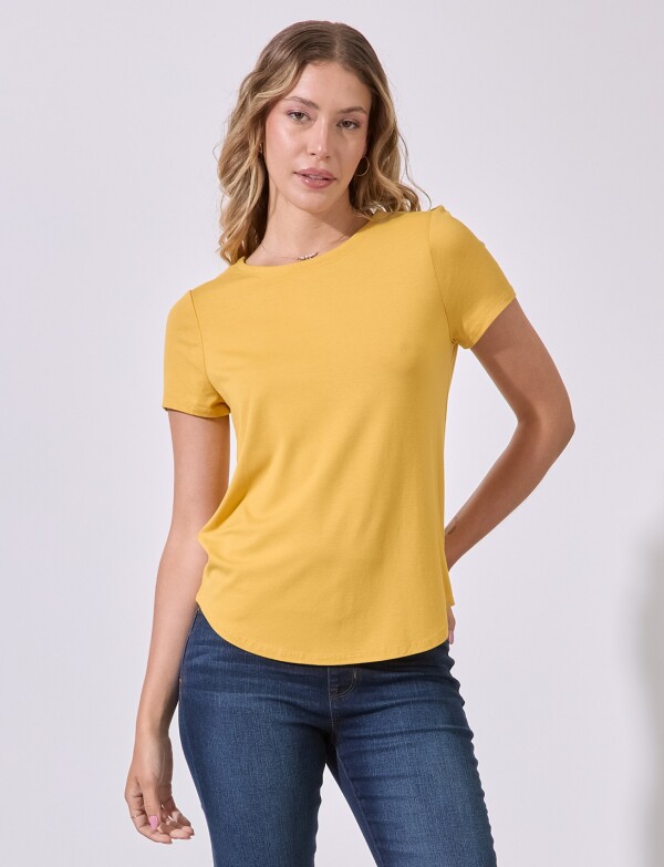 Remera Basica AMARILLO