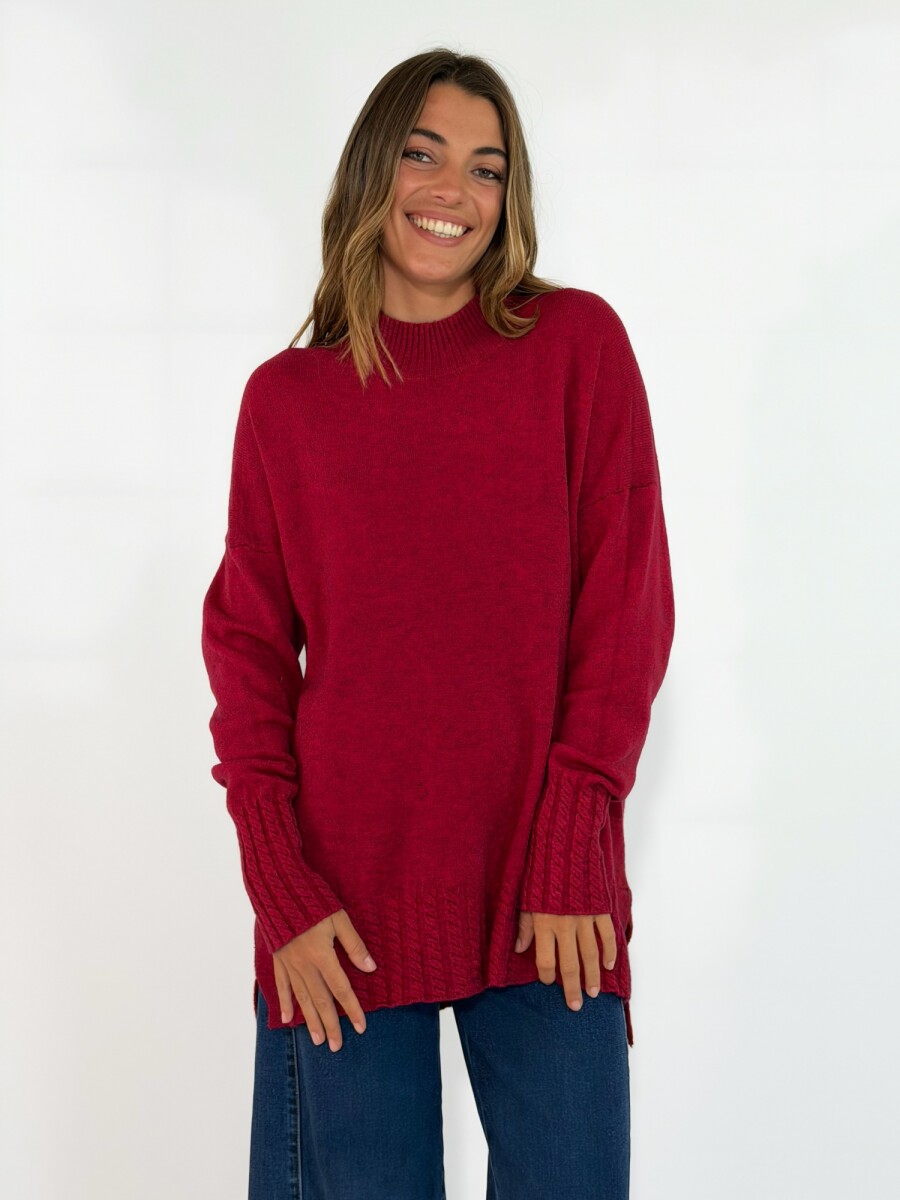 SWEATER SARELA - BORDO 