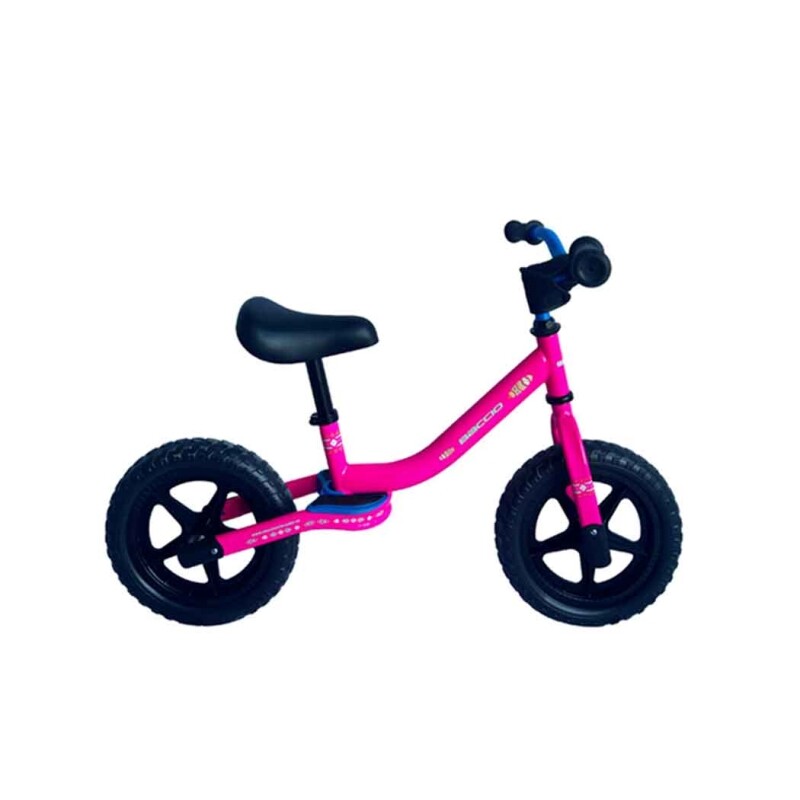 Bicicleta Baccio R.12 Balance Niño Con Apoyapie Fucsia/turquesa