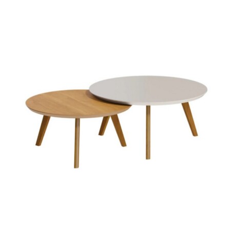 CONJUNTO DE MESA DE CENTRO CLASSIC RED.OFF WHITE/NAT CONJUNTO DE MESA DE CENTRO CLASSIC RED.OFF WHITE/NAT