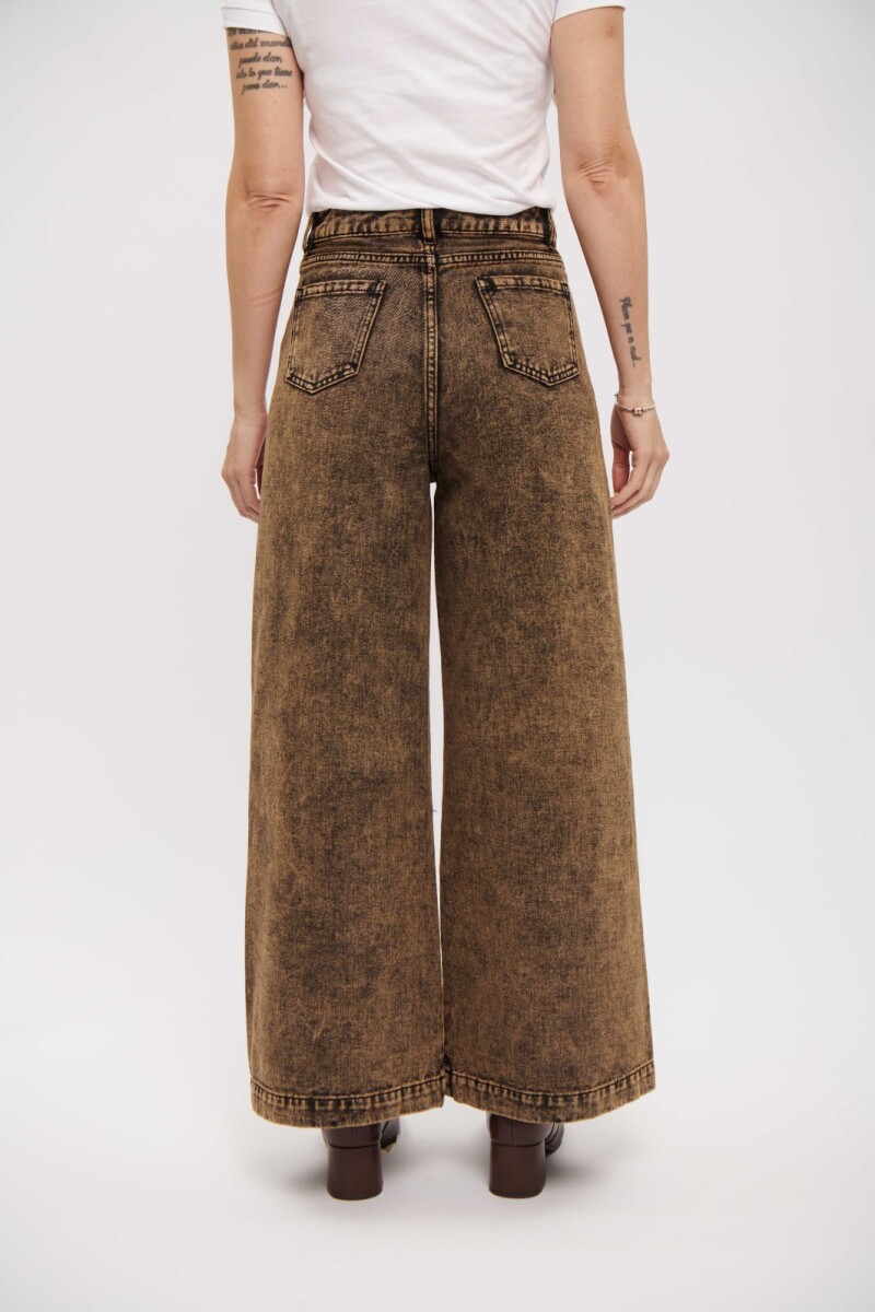 JEAN CICI WIDE LEG MARRÓN