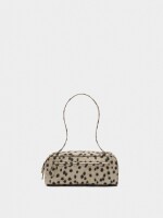 Bolso De Hombro De Nylon Estampado Animal crudo