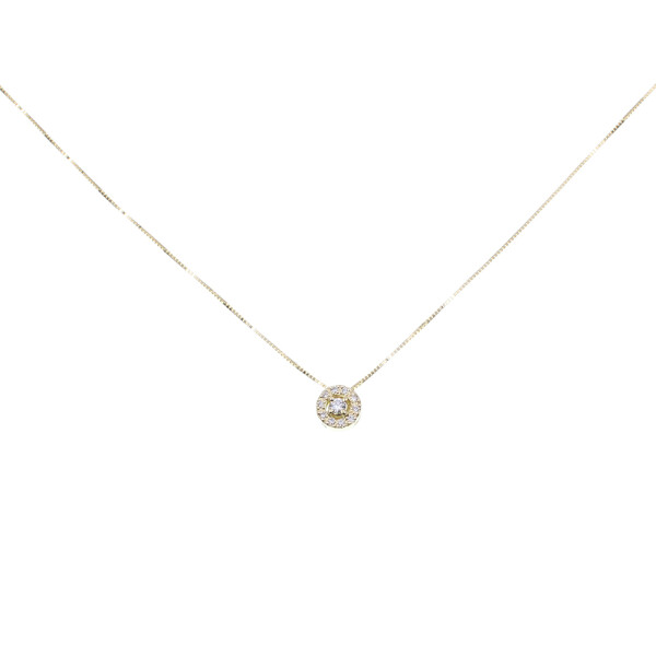 Colgante Grace en oro amarillo 18k con brillantes Colgante Grace en oro amarillo 18k con brillantes